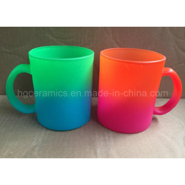 Neon Color Glass Mug, Rainbow Color Glass Mug